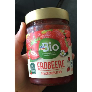 Mứt dâu hữu cơ 340gr Organic strawberry jam dmBio - Ăn Kiêng - Giảm Cholesterol - Ăn thực dưỡng - Organic Stores