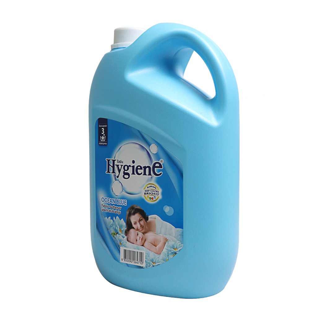 Nước xả mềm vải hương biển HYGIENE Ocean Blue Thái Lan 3500ml - can xanh - Fabric softener