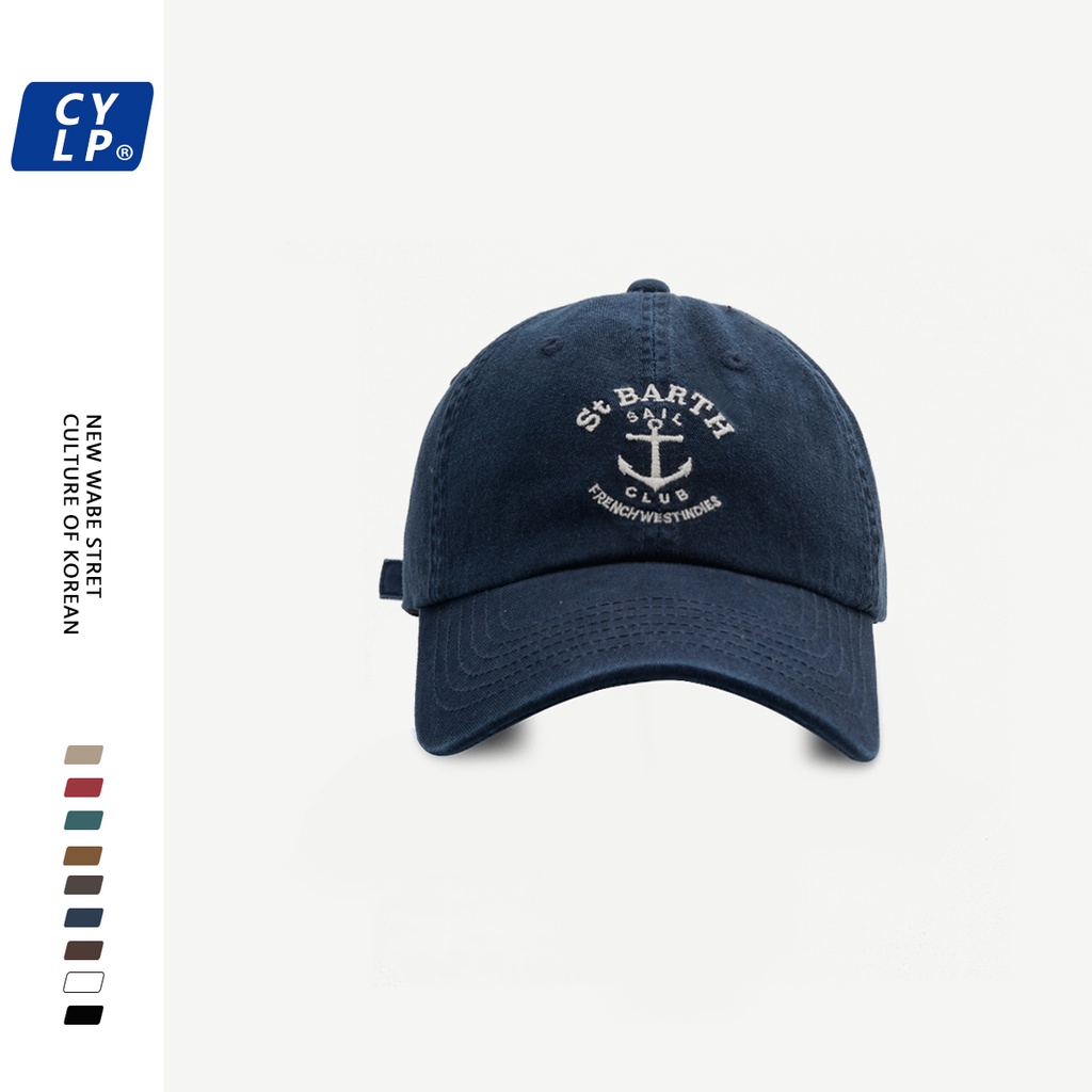 Mũ Lưỡi Trai Mềm Thêu Chữ Phong Cách Hip Hop Đường Phố Hàn Quốc