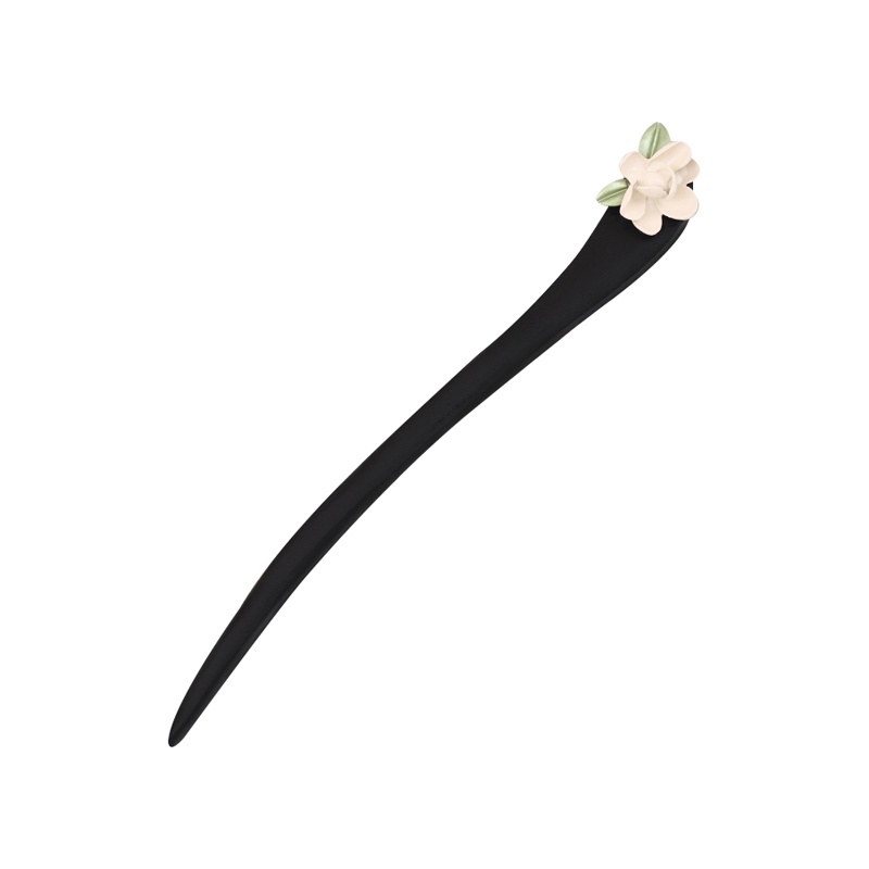 Kẹp Tóc Đơn Giản Màu Đen Phong Cách Retro