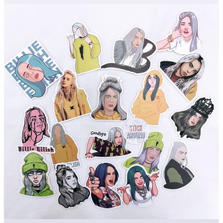[Billie Eilish] Set sticker hình dán ca sĩ Billie Eilish US-UK
