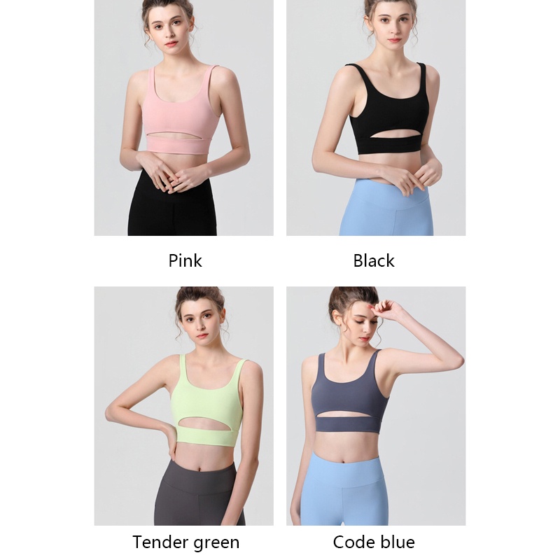 Lululemon    Áo Lót Thể Thao yoga Chống Sốc Khoét Lưng Đẹp Quyến Rũ 9602