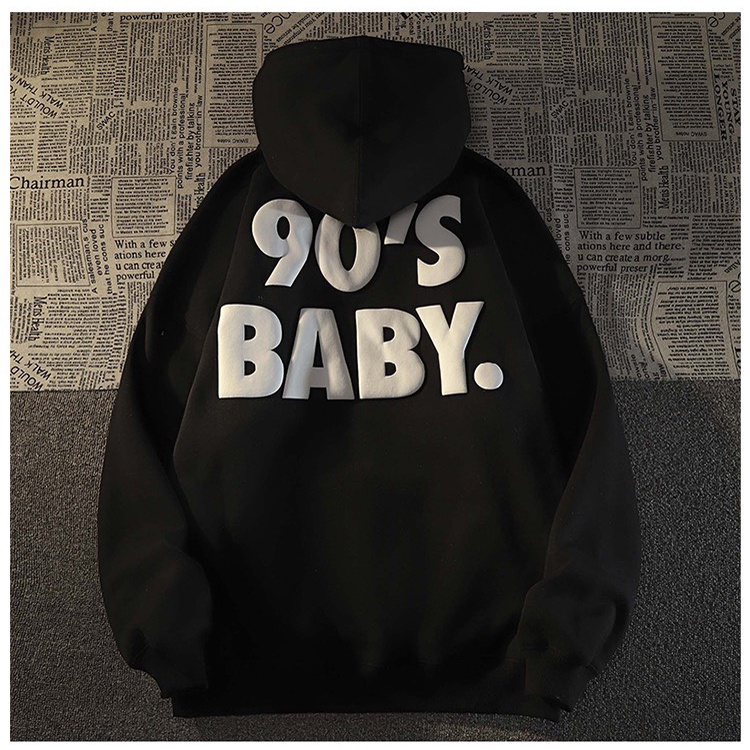 Áo Khoác Hoodie Form Rộng Unisex BABY Vải Nỉ Bông Dày Dặn - Tuni Store