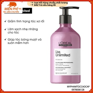 [L'OREAL_CHÍNH HÃNG] NEW 2022 Dầu gội dành cho tóc duỗi Liss Unlimited Shampoo L'oreal 500ml