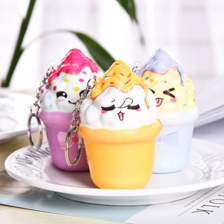 Squishy dẻo hình kem ốc quế dễ thương