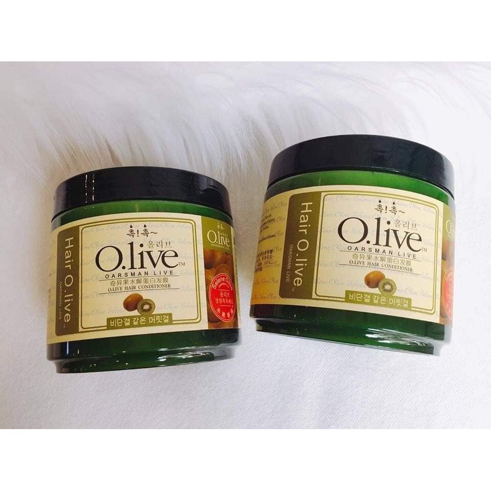 HẤP DẦU DƯỠNG MƯỢT TÓC OLIVE OARSMAN LIVE 750G HÀN QUỐC CHÍNH HÃNG - 5345