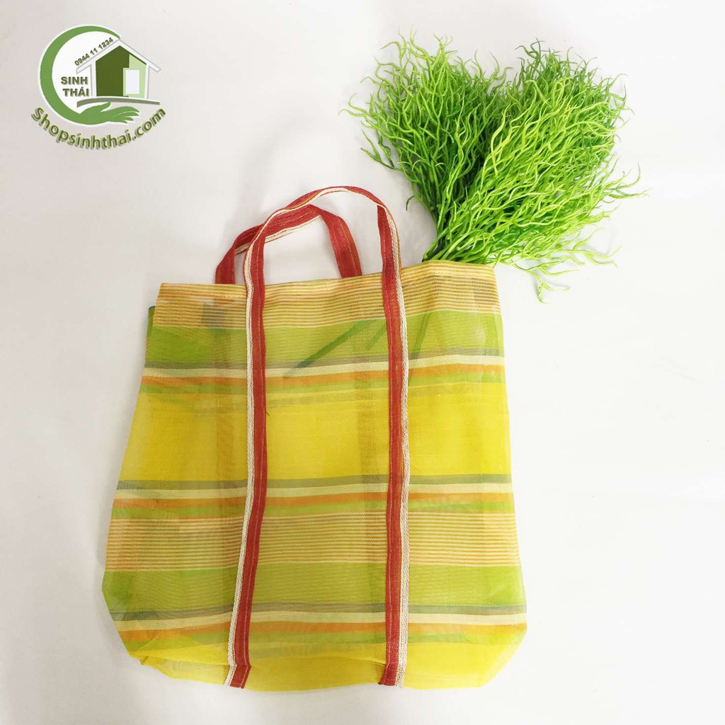 Túi xách lưới cước huyền thoại, giỏ xách đi chợ 35cm x 40cm - Giao màu ngẫu nhiên