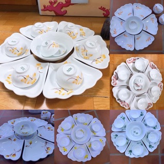 ĐĨA MẶT TRỜI - 15 món.VẼ SEN, ĐỒNG TIỀN, MAI, ĐÀO, TUY LIP