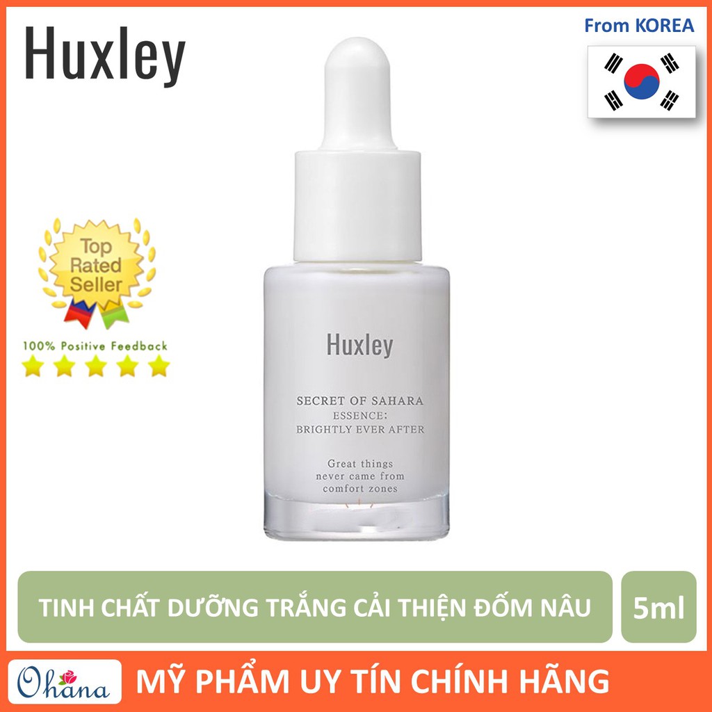 Tinh Chất Dưỡng Trắng, Cải Thiện Đốm Nâu Huxley Essence; Brightly Ever After 5ml (Huxley Mini)