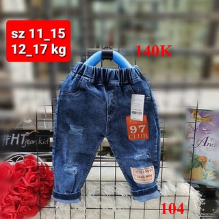 Quần jean bé trai size 13 - 16 kg.