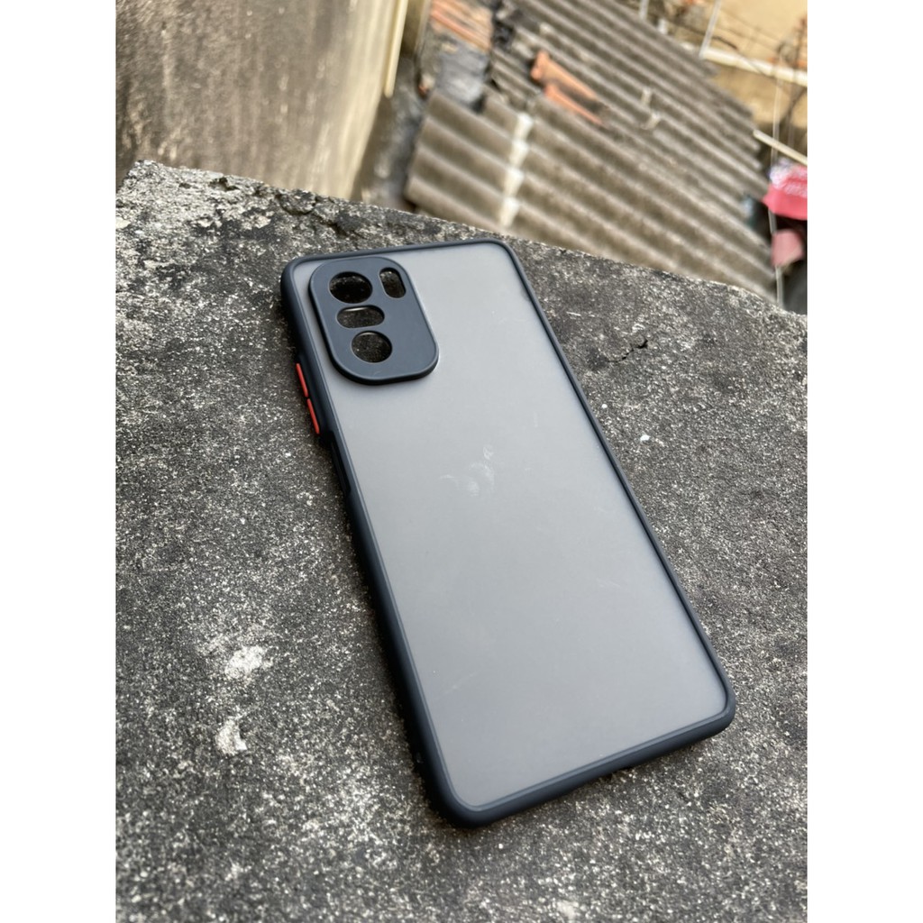 Ốp lưng nhám cho Xiaomi Redmi K40 , K40 Pro, Poco F3 chống sốc, viền dẻo đen