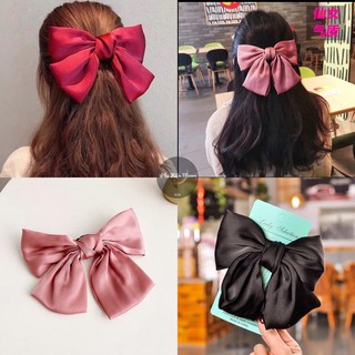 Dây buộc tóc/kẹp tóc nơ ruy băng bản to thời trang hotgirl Hàn Quốc xinh xắn nữ tính dễ thương - Phu_kien_hh