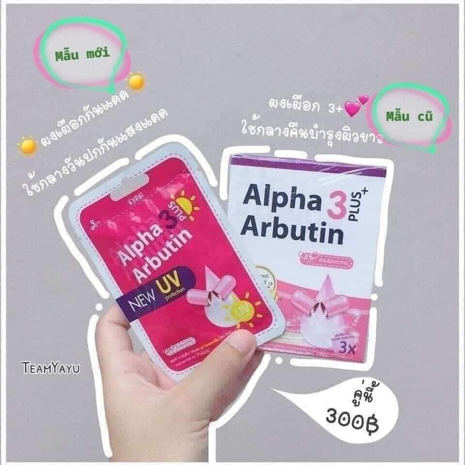 Vỉ kích trắng và chống tia UV Alpha Arbutin vỉ 10