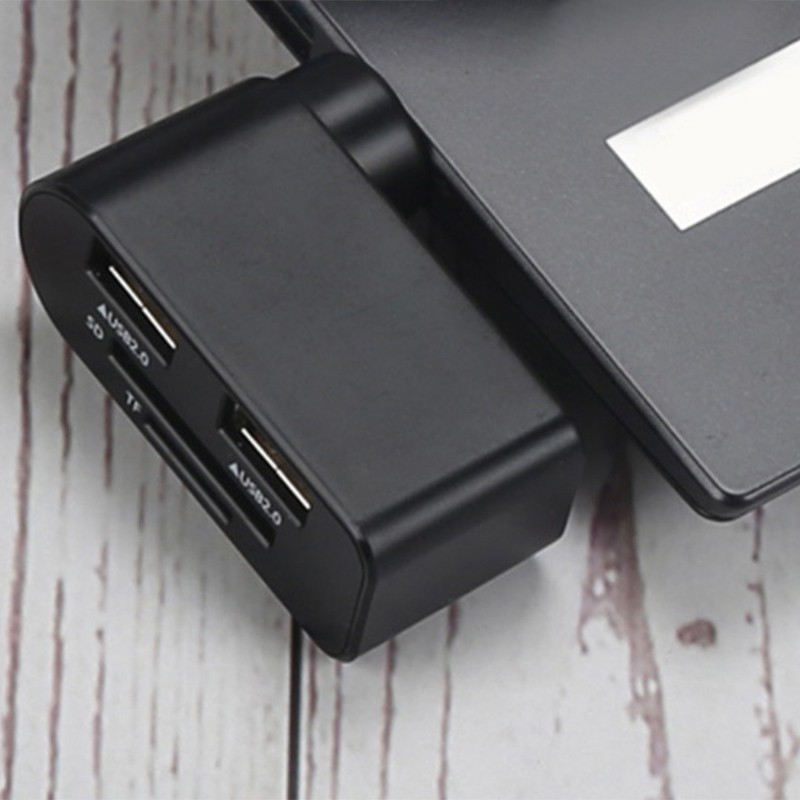 Bộ Chia 2 Cổng Usb 2.0 Với Đầu Đọc Thẻ Nhớ Tf Sd Cho Laptop Ssvn | BigBuy360 - bigbuy360.vn