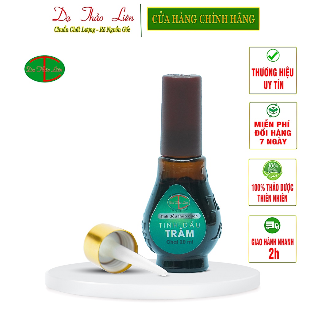 Tinh Dầu Tràm Dạ Thảo Liên 100% Thảo Dược Thiên Nhiên 20ml | 100% Natural Herbal Tea Tree Essential Oil 20ml