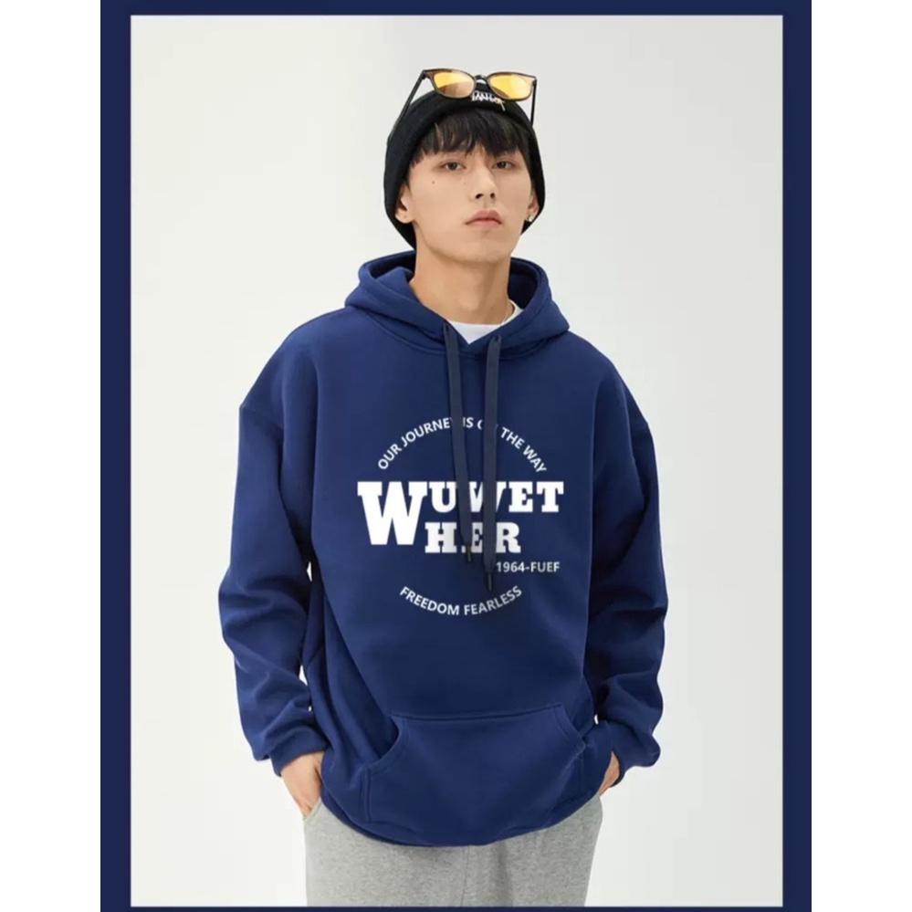 Áo Hoodie Bản Lớn In 5D WUW Phong Cách Phối Mũ Trùm Đầu Trẻ Trung, Nỉ Ngoại Siêu Cấp Ấm Áp Thời Thượng