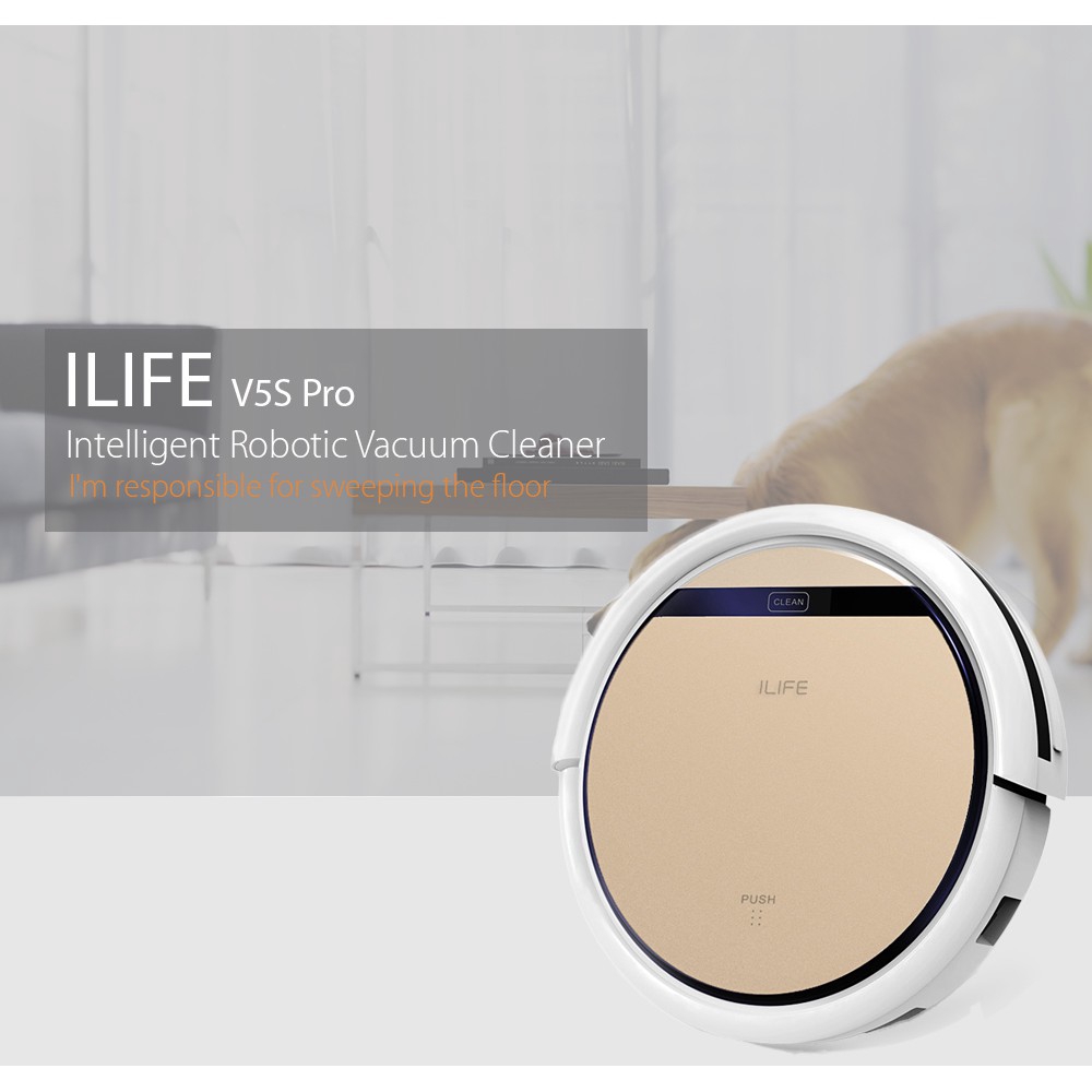 【Chất lượng hàng hóa chính thức】 iLife V5S Pro Intelligent Robot Robot hút bụi khô ướt Máy Sweeping