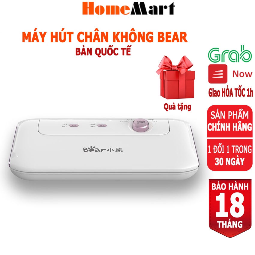 Máy Hút Chân Không Thực Phẩm Bear FKJ-A01F1 (Hàng chính hãng 1 đổi 1 trong 30 ngày, bảo hành 18 tháng) - HomeMart