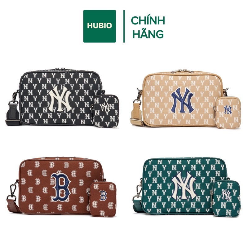 Túi đeo chéo MLB Monogram Jacquard size lớn NY ss22