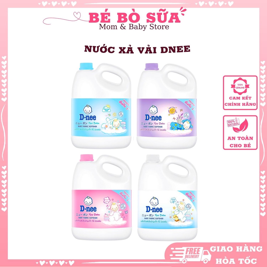 Nước xả quần áo DNEE 💌CHÍNH HÃNG💌Thái Lan làm mềm vải hiệu quả, an toàn cho làn da trẻ