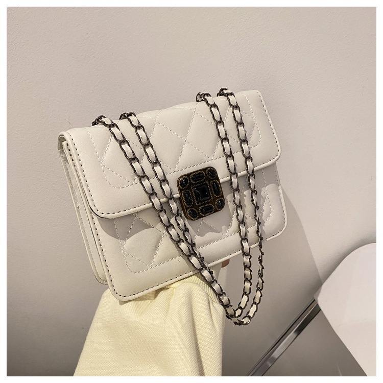 Túi Đeo Chéo Vai Hình Vuông Họa Tiết Kẻ Sọc Màu Trơn Phong Cách Cổ Điển Thời Trang Mới Dành Cho Nữ 2022