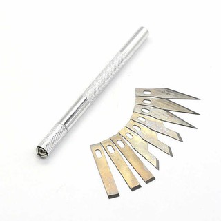 Dao tách kie Lan - khắc trổ kĩ thuật, chạm tỉa gỗ, giấy, tượng ☆ Dao thân kim loại 9 lưỡi