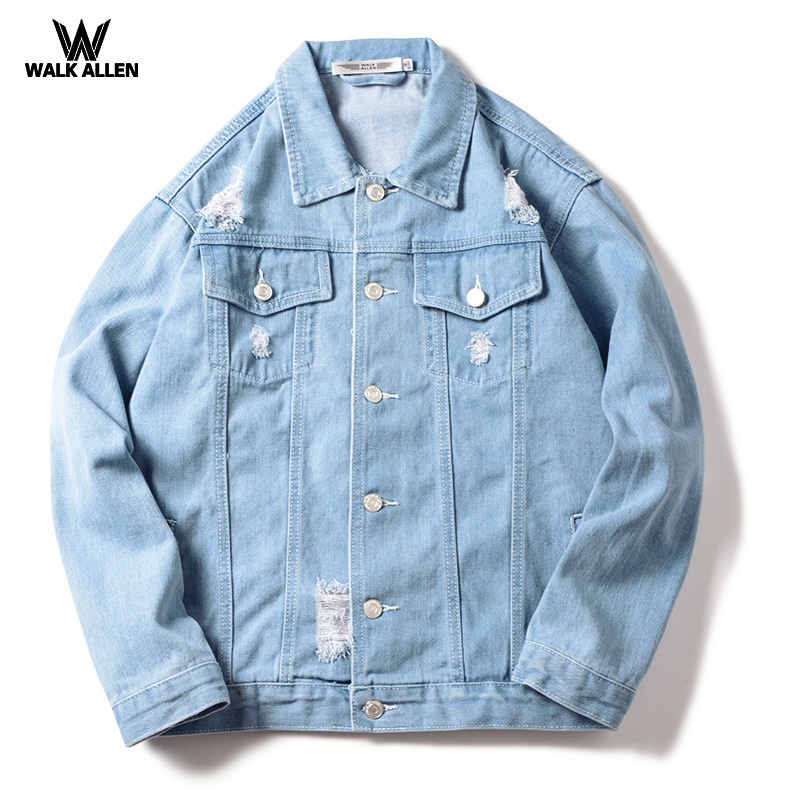 Áo khoác bò nam nữ , áo khoác jeans unisex vải không phai màu form rộng phong cách Hàn Quốc cho học sinh sinh viên
