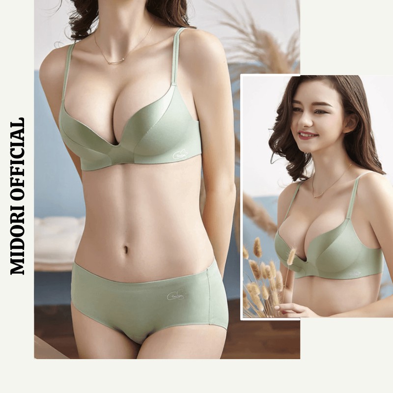 Áo lót nữ su đúc pha lụa MIDORI Áo ngực nữ tàng hình thun lạnh không gọng nâng ngực mềm mại SD07 | BigBuy360 - bigbuy360.vn