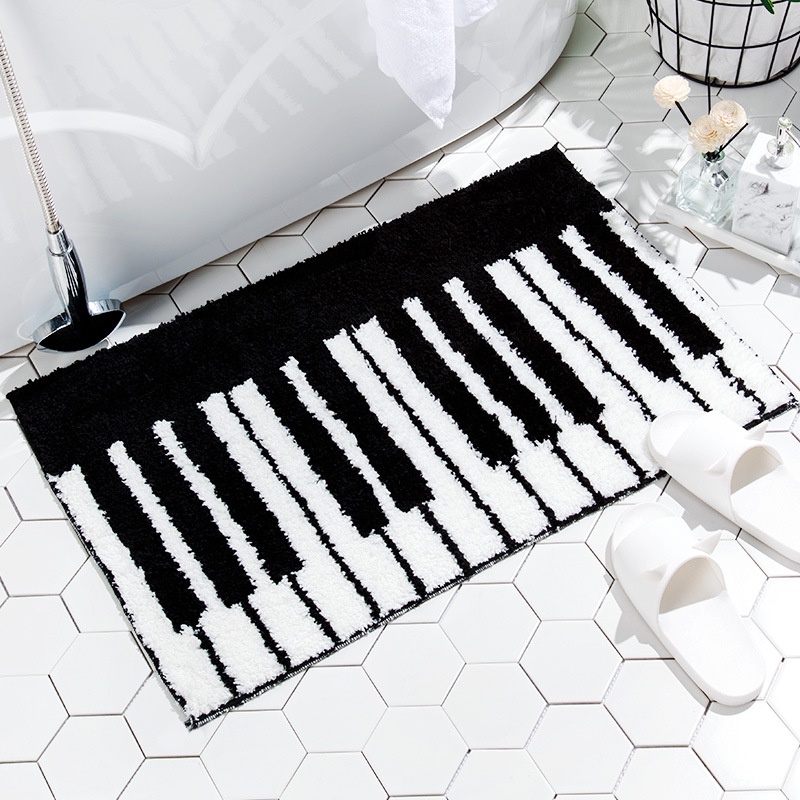 Thảm Lót Sàn Nhà Tắm Dày Thấm Hút Chống Trượt Thiết Kế Đơn Giản Phong Cách Mới