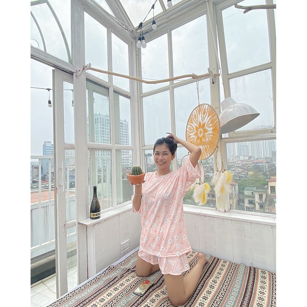 Set ngủ họa tiết dễ thương