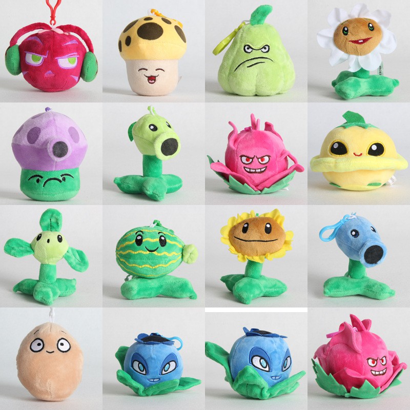 1 Đồ chơi nhồi bông Hình Cây Hoa Hướng Dương Trong Game plants vs zombies Kích Thước 10cm