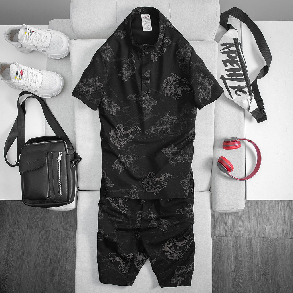 set bộ vân SÓI quần áo nam coton co dãn 4 chiều ,thiết kế mới cho anh em. | BigBuy360 - bigbuy360.vn