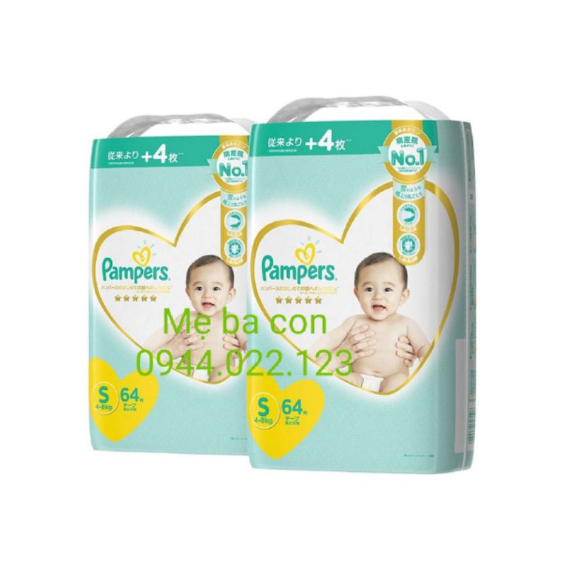 (HÀ NỘI) Tã dán/Tã quần Pampers Nhật NB66,S60,M48/44,L40/34,XL30 mới