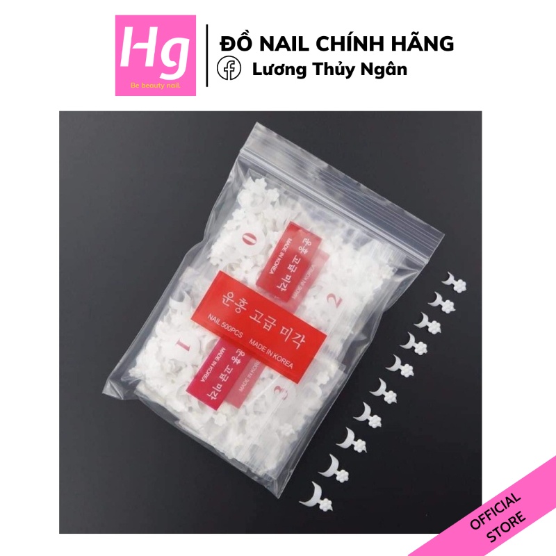 Gói Móng Fen Đầu Móng Trắng Nail 500 Móng Tiện Lợi