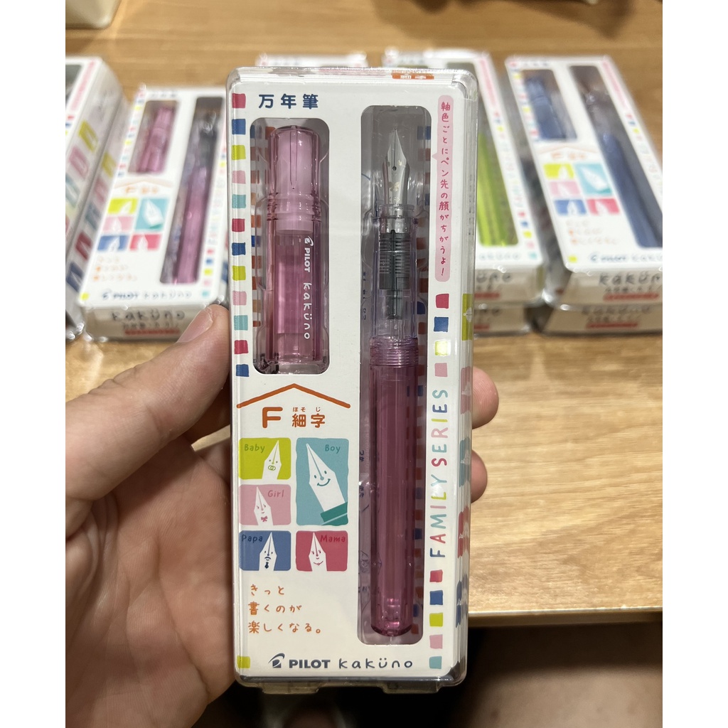 BÚT MÁY PILOT KAKUNO - thân trong suốt - có 5 màu