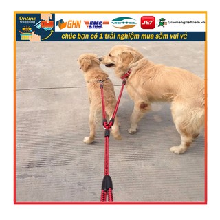 dây dắt chó đa công dụng,có thể dắt ba con cho một lúc Pet One Lead More Rope