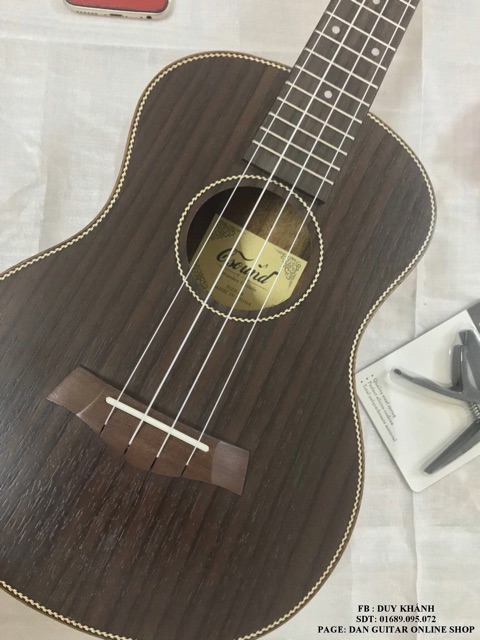 ( FLASH SALE ) ĐÀN UKULELE TENOR ĐEN GỖ ĐIỆP