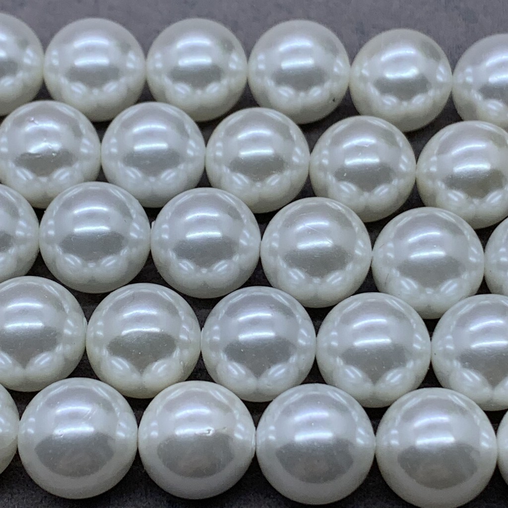 Hạt ngọc trai vỏ sò trắng tự nhiên làm trang sức A4 2-20mm