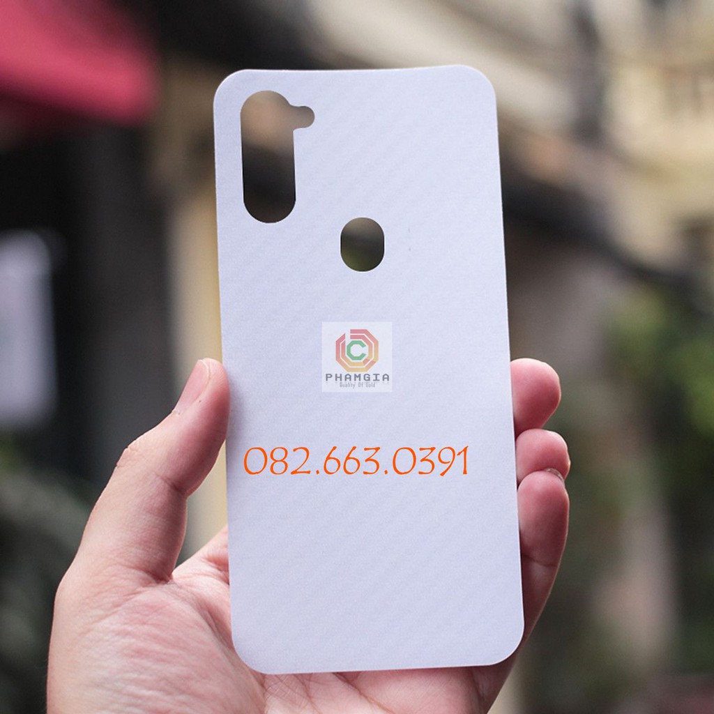 Miếng dán mặt lưng skin carbon Samsung Galaxy M11