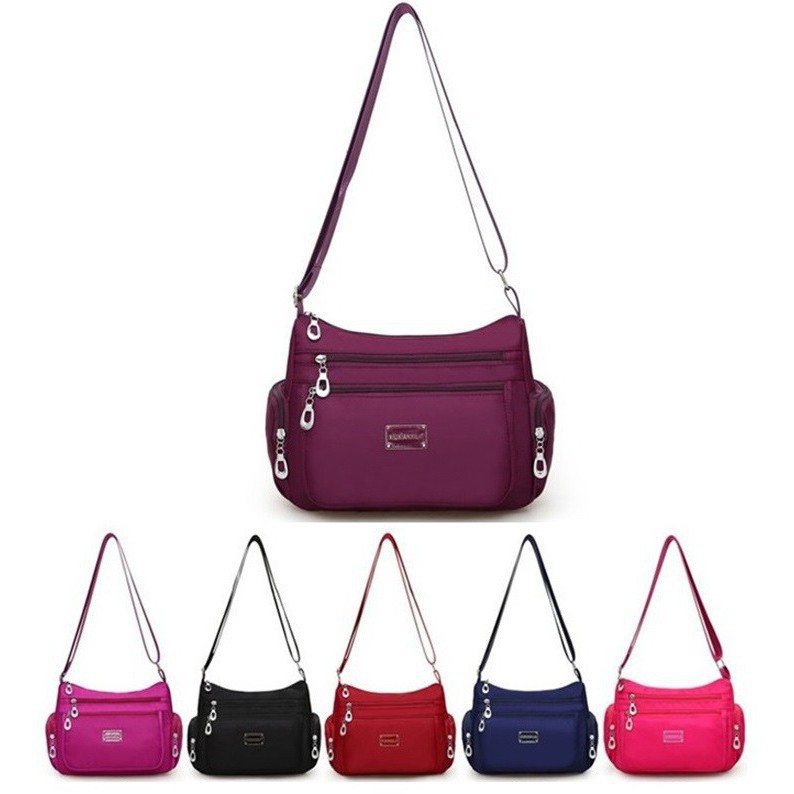 Túi xách đeo chéo nữ đẹp, chất liệu vải dù chống thấm nước cao cấp, có nhiều ngăn tiện lợi - TX088
