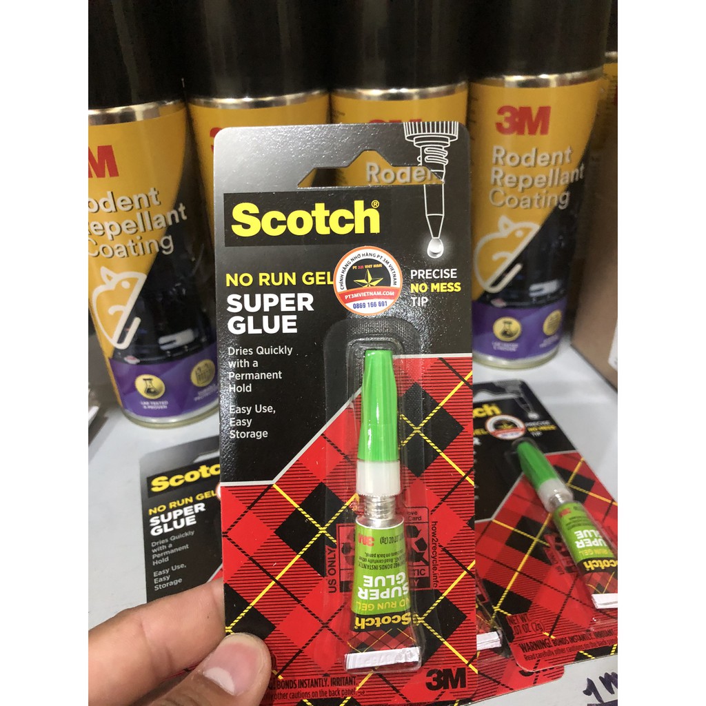 Keo đa năng siêu dính dán giày dép , gỗ , kim loại 3M scotch super glue AD113