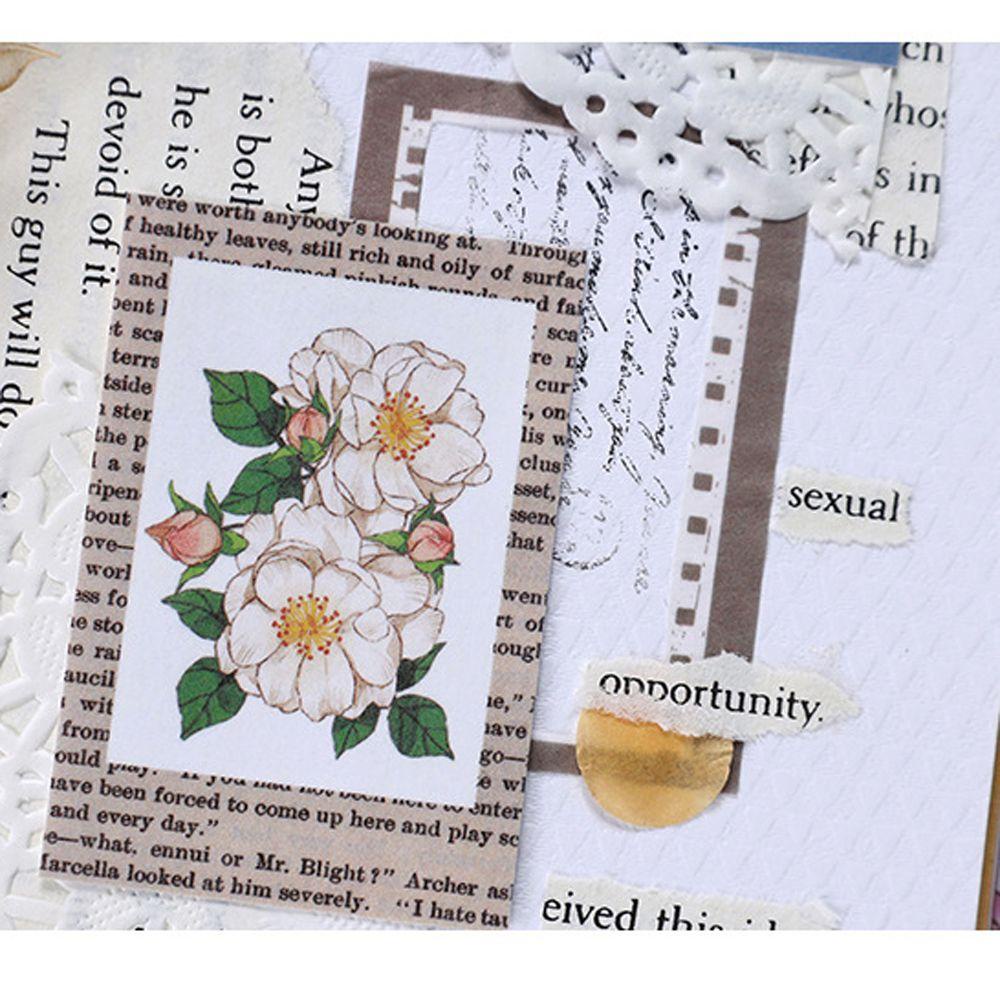 Set 50 Sticker Dán Trang Trí Sổ Tay / Nhật Ký / Đồ Dùng Di Động DIY