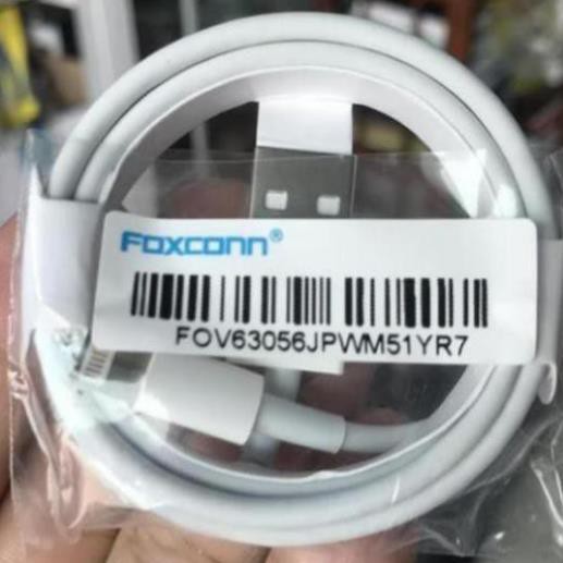 [𝙓𝙖̉ 𝙆𝙝𝙤 3 𝙉𝙜𝙖̀𝙮] Cáp sạc iPhone iPad Airpods Lightning FOXCONN 5V-1A✓ Sạc nhanh ✓ Siêu bền ✓ Bảo đảm dòng điện