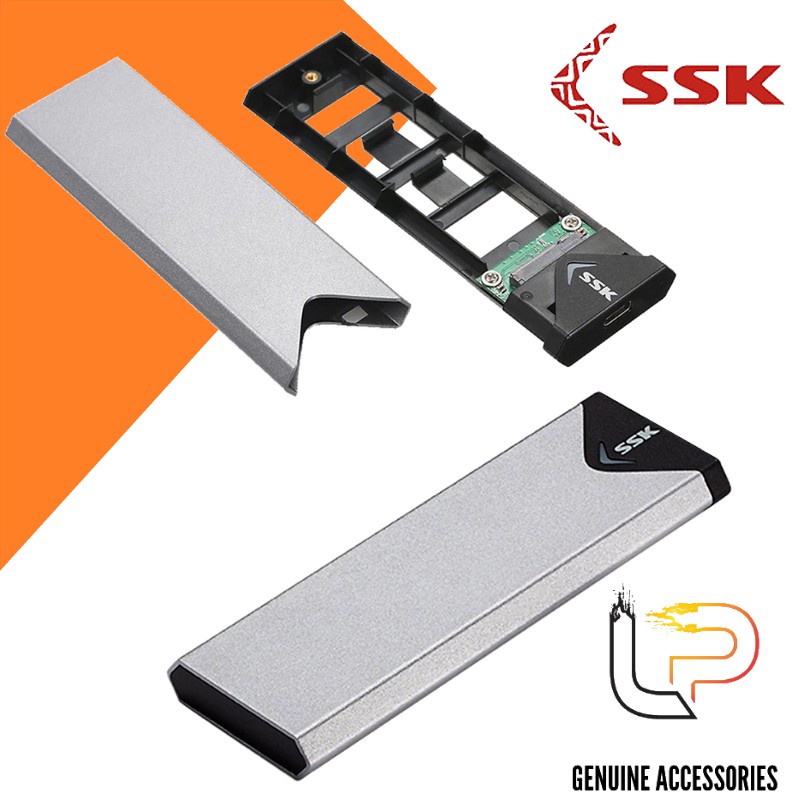 Box chuyển SSD M2 Sata sang ổ cứng di động - SSK SHE-C320 chuẩn USB 3.0 - 5Gbps M.2- Hàng Chính Hãng Bảo Hành 12 Tháng