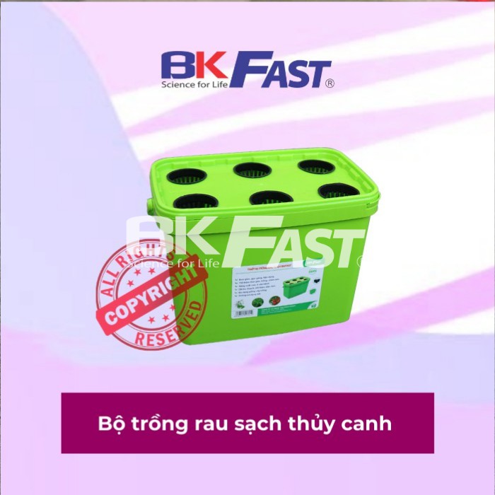 THÙNG TRỒNG RAU THỦY CANH BKFAST (1 Thùng) - ĐH Bách Khoa Hà Nội (Gốc Sản Xuất)