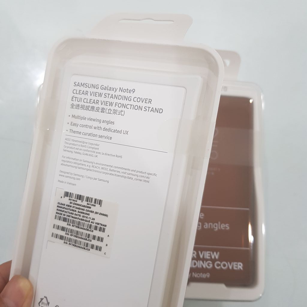 Bao Da Clear View Samsung Note 9 Nguyên Seal Chính Hãng