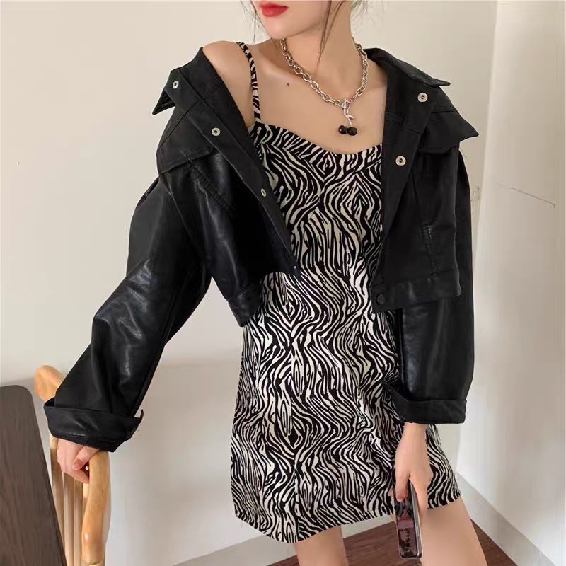 [HÀNG ORDER] Áo khoác da mềm dáng croptop freesize (ảnh thật ở cuối)