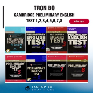 Cambridge Preliminary English Test 1 - 8 (BẢN ĐẸP KÈM ĐÁP ÁN - TRỌN BỘ - ĐÓNG GÁY XOẮN - TẶNG FILE NGHE AUDIO - MP3)