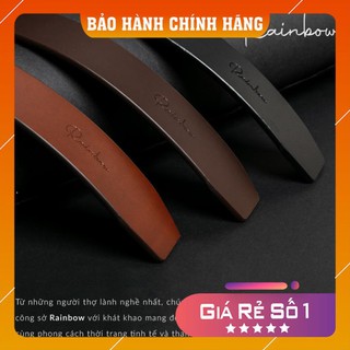 [DA THẬT 100%] Thắt lưng nam/Thắt lưng da bò thật Rainbow 012