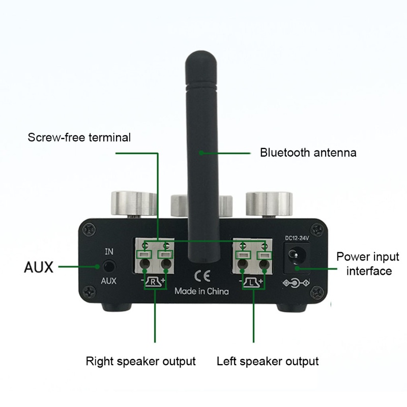 Bảng Mạch Khuếch Đại Âm Thanh Kỹ Thuật Số 2.0 Cho Loa Bluetooth CH-compatible 5.0 2X50W